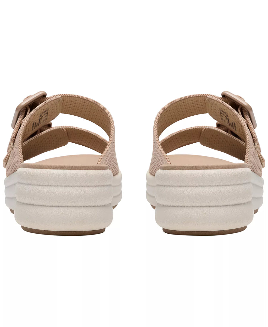 Clarks Women's Drift Faye Round Toe Wedge Sandals