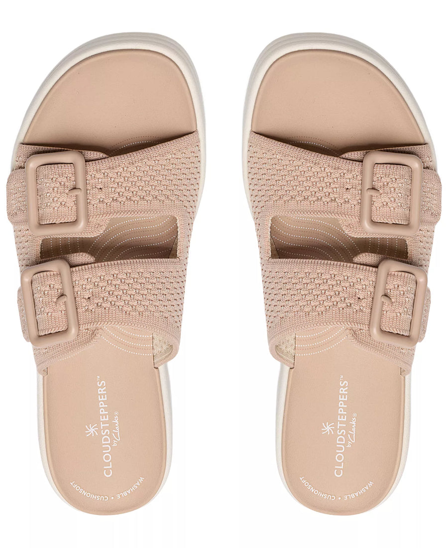 Clarks Women's Drift Faye Round Toe Wedge Sandals