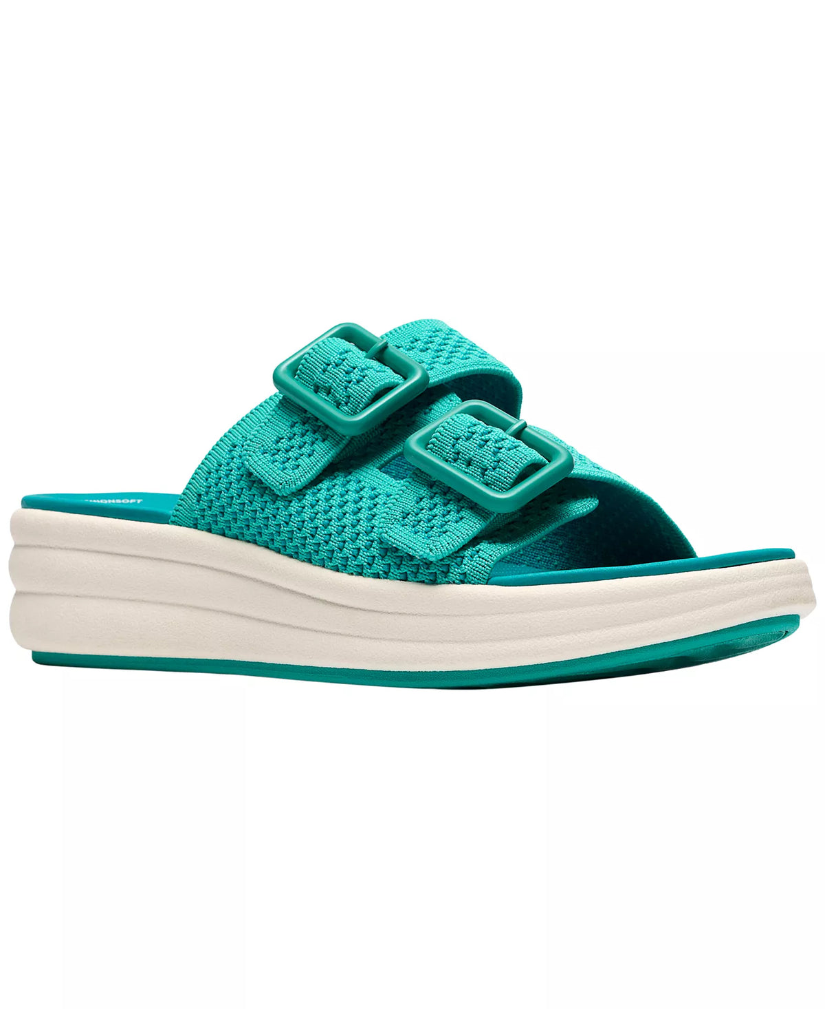 Clarks Women's Drift Faye Round Toe Wedge Sandals