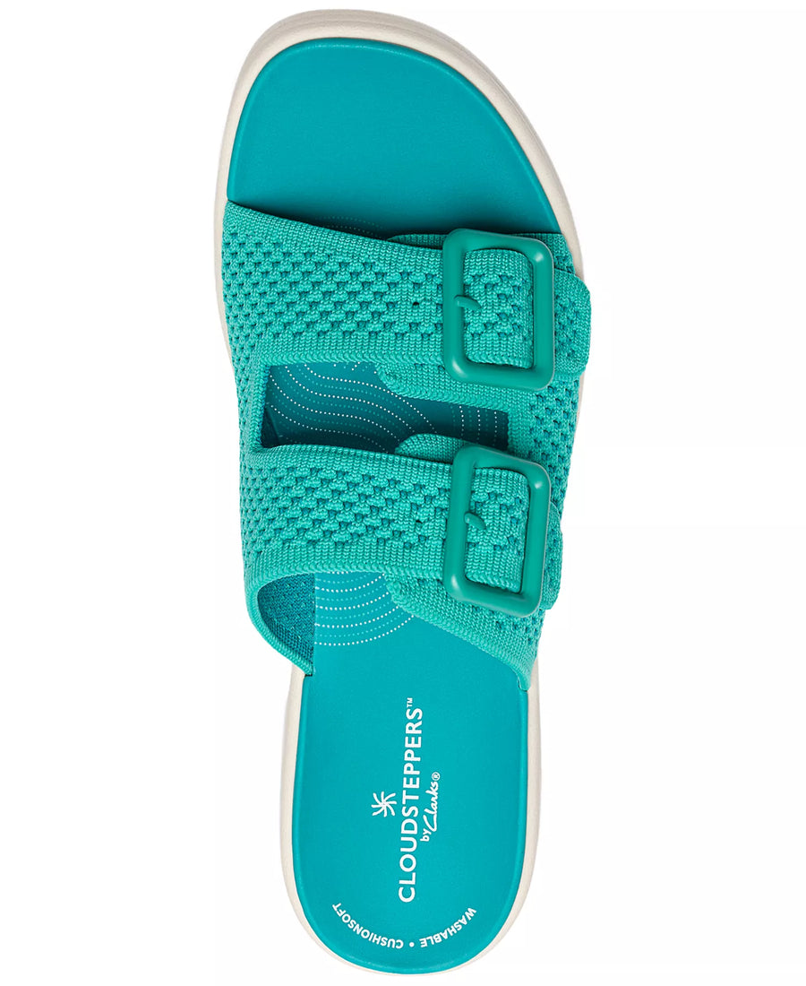Clarks Women's Drift Faye Round Toe Wedge Sandals