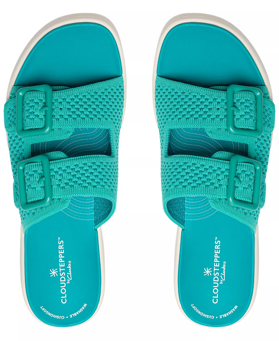 Clarks Women's Drift Faye Round Toe Wedge Sandals
