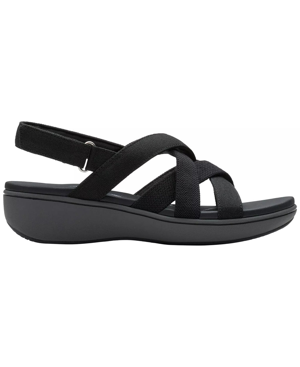 Clarks Women's BreezeRae Ana Open Toe Wedge Sandals