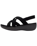 Clarks Women's BreezeRae Ana Open Toe Wedge Sandals