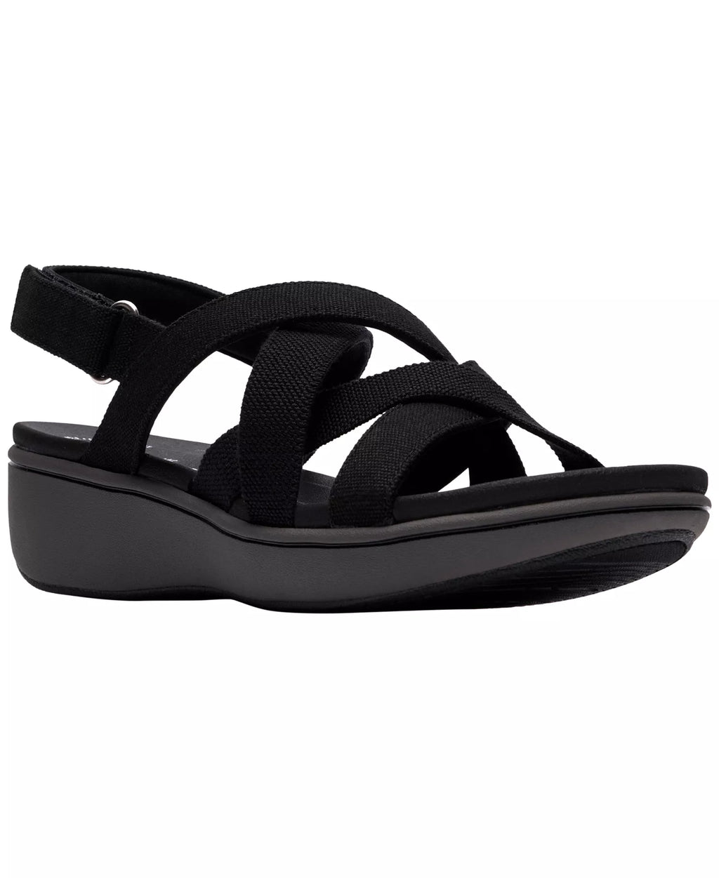 Clarks Women's BreezeRae Ana Open Toe Wedge Sandals