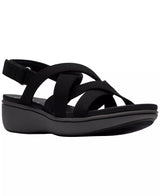 Clarks Women's BreezeRae Ana Open Toe Wedge Sandals