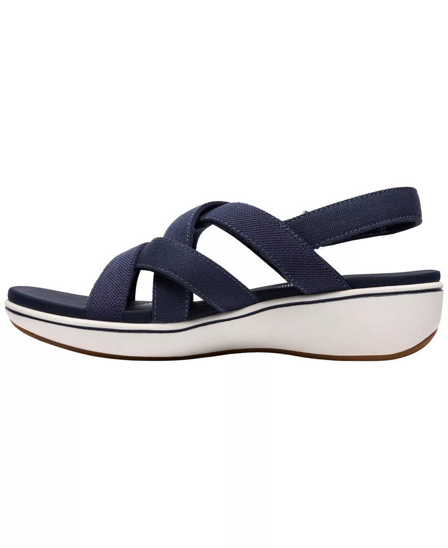 Clarks Women's BreezeRae Ana Open Toe Wedge Sandals