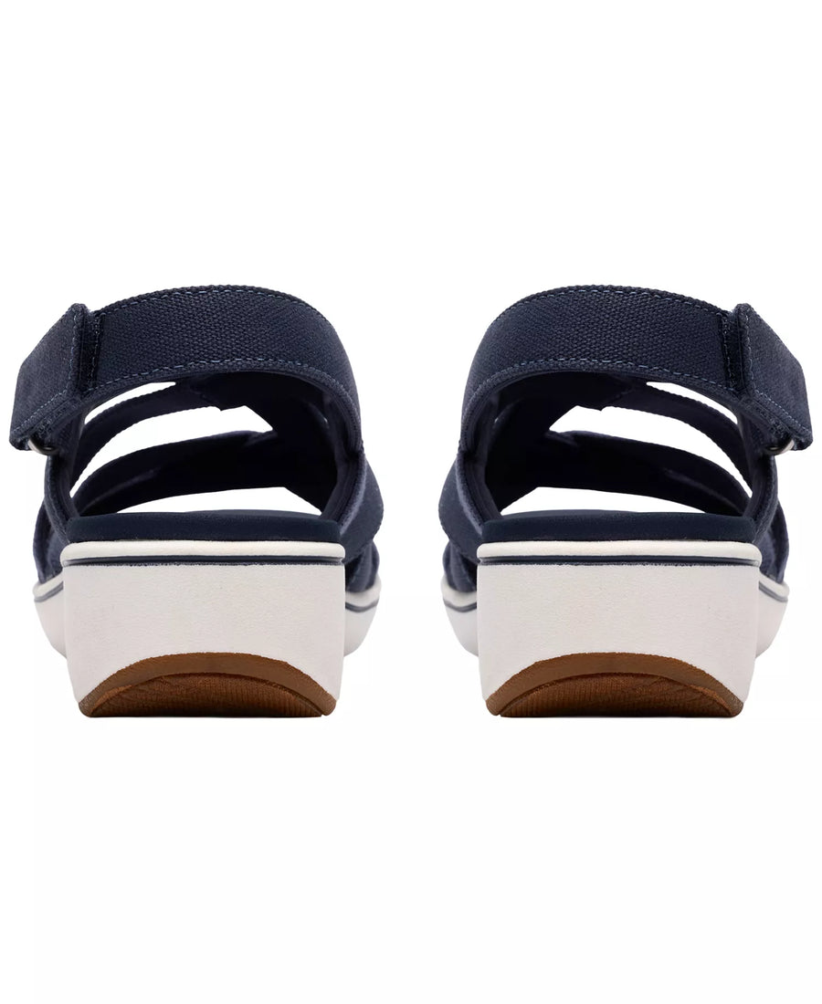 Clarks Women's BreezeRae Ana Open Toe Wedge Sandals