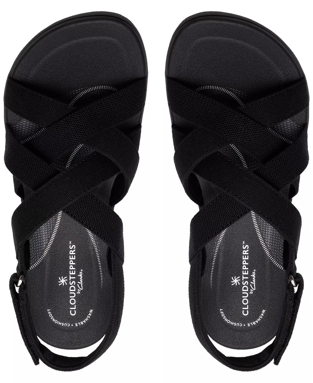 Clarks Women's BreezeRae Ana Open Toe Wedge Sandals