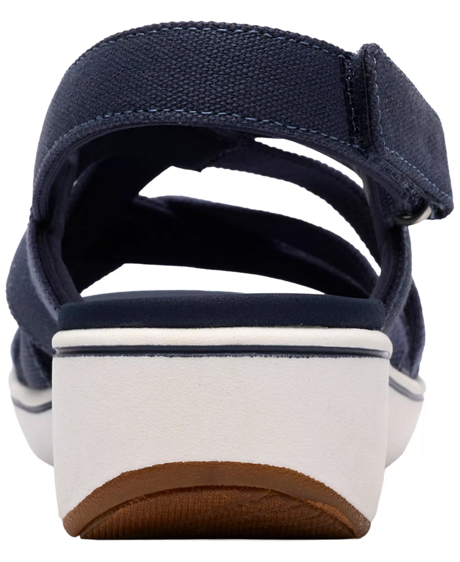 Clarks Women's BreezeRae Ana Open Toe Wedge Sandals