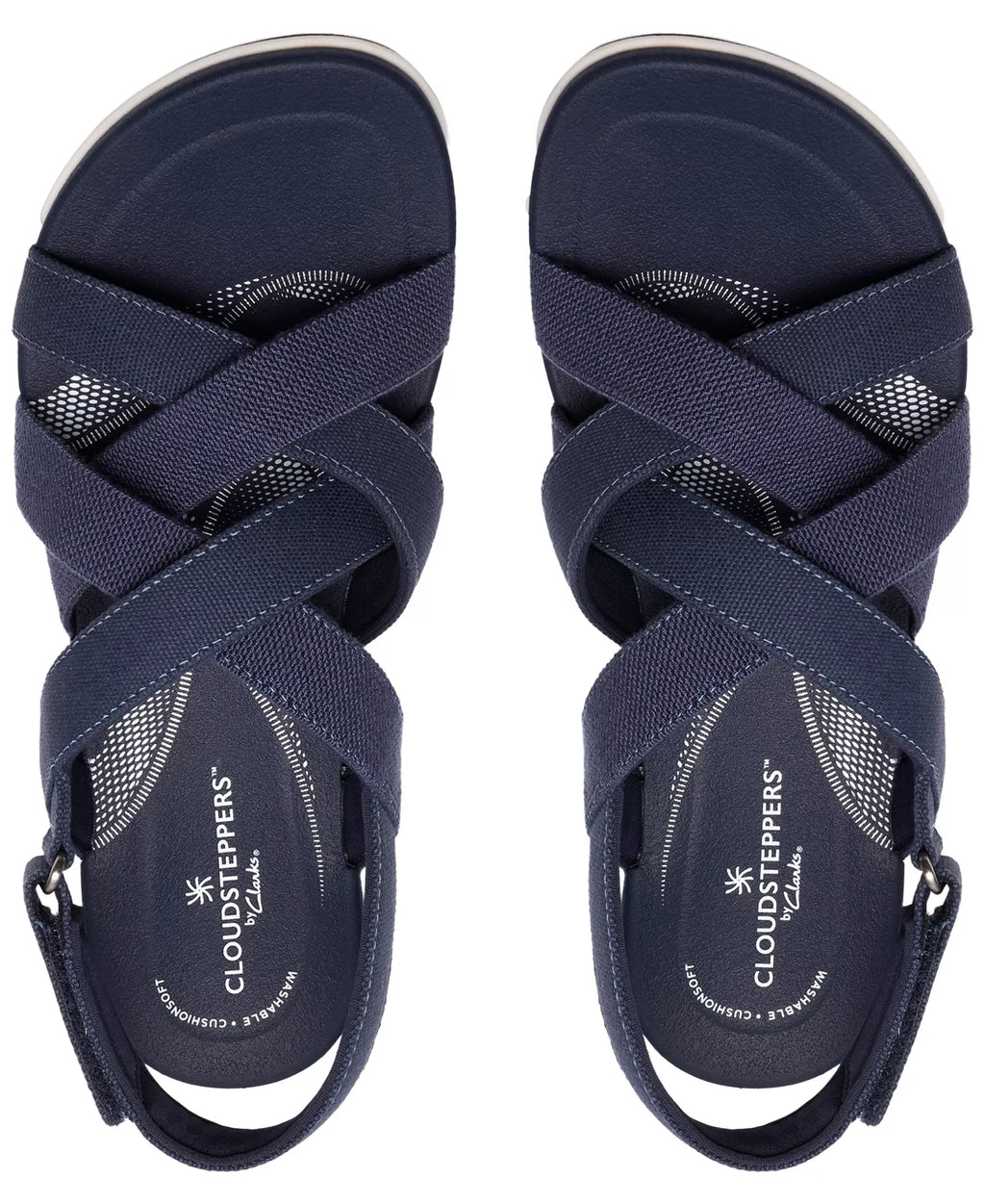 Clarks Women's BreezeRae Ana Open Toe Wedge Sandals