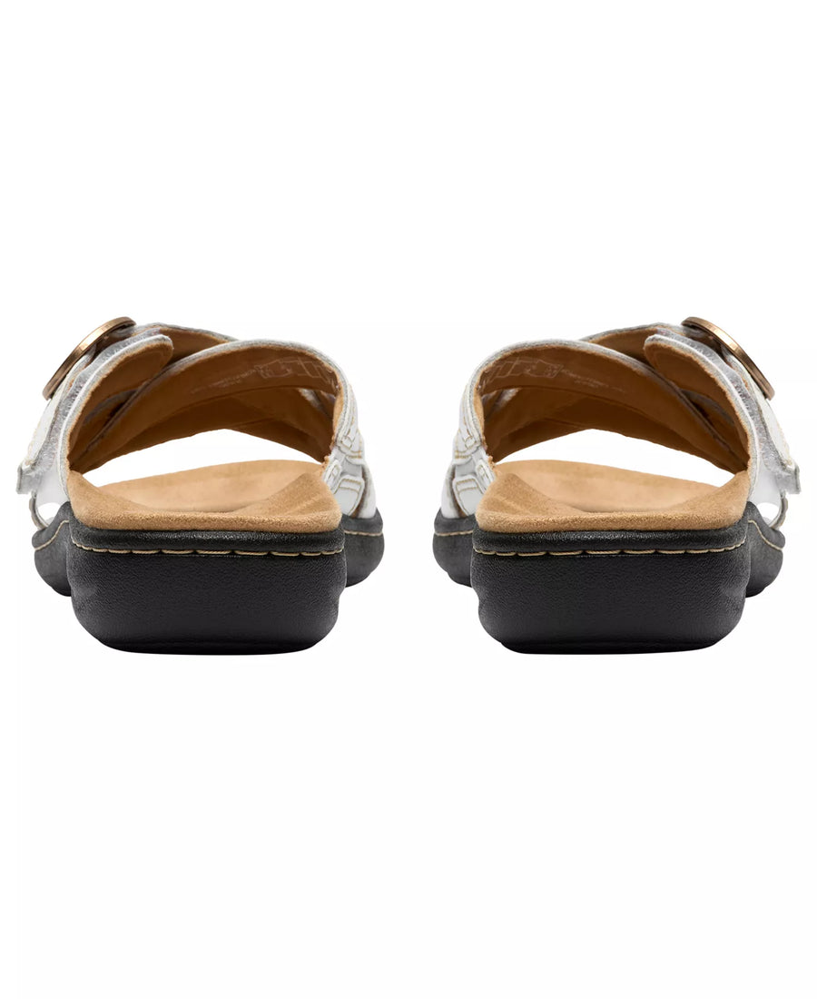 Clarks Women's Collection Laurieann Opal Round Toe Sandals