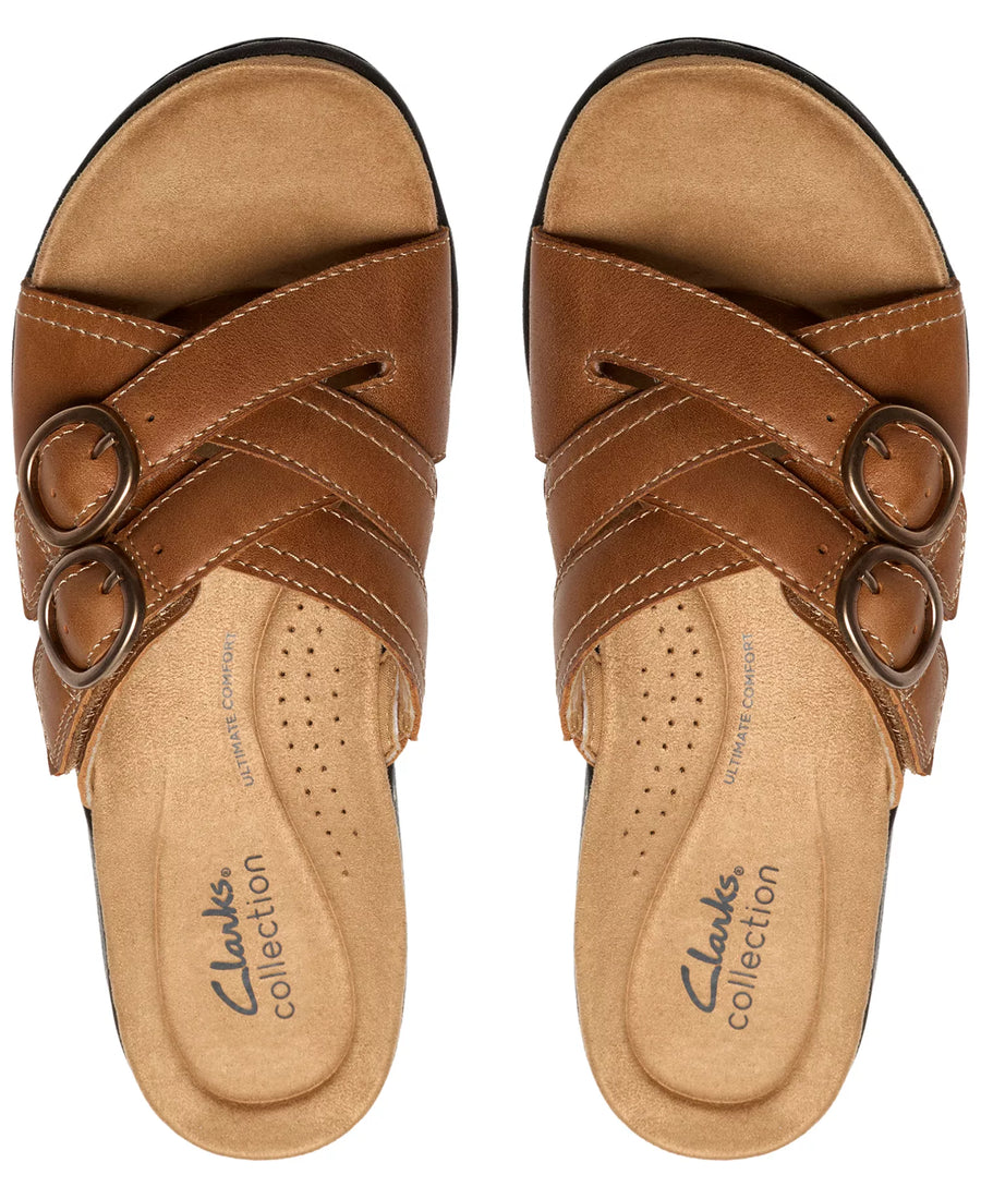 Clarks Women's Collection Laurieann Opal Round Toe Sandals
