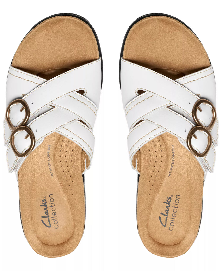 Clarks Women's Collection Laurieann Opal Round Toe Sandals