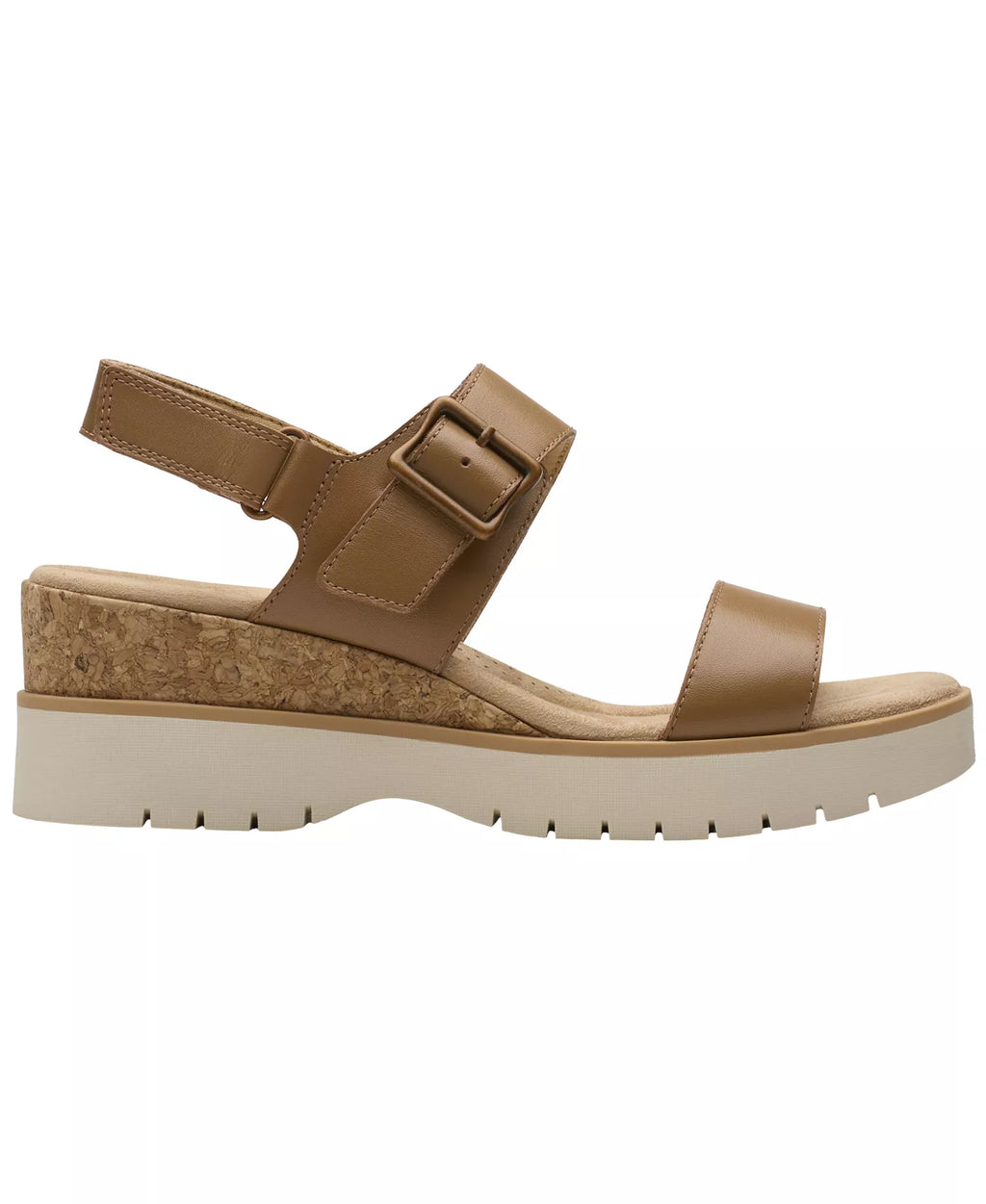 Clarks Women's Diaz Rose Round Toe Wedge Sandals