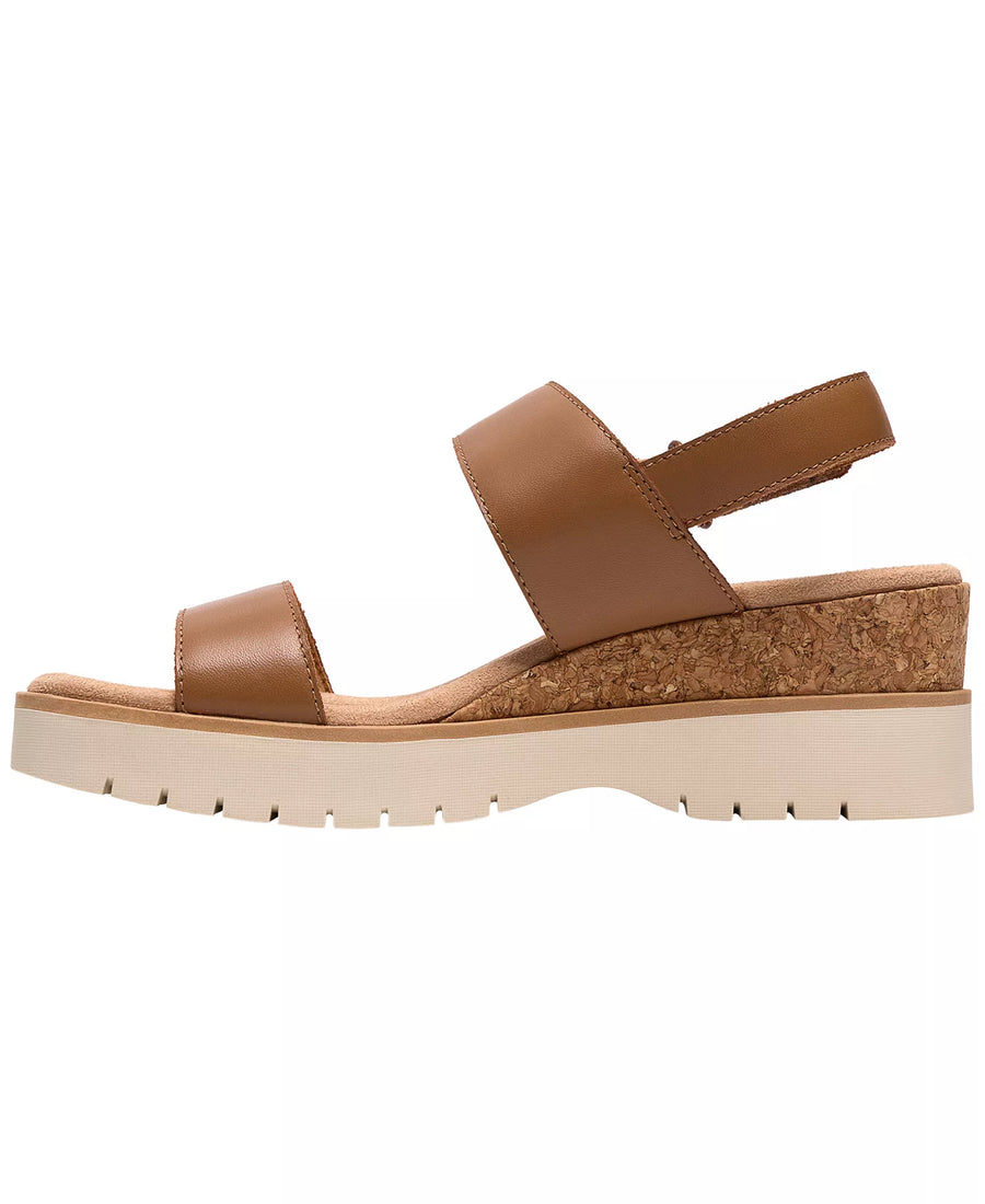 Clarks Women's Diaz Rose Round Toe Wedge Sandals