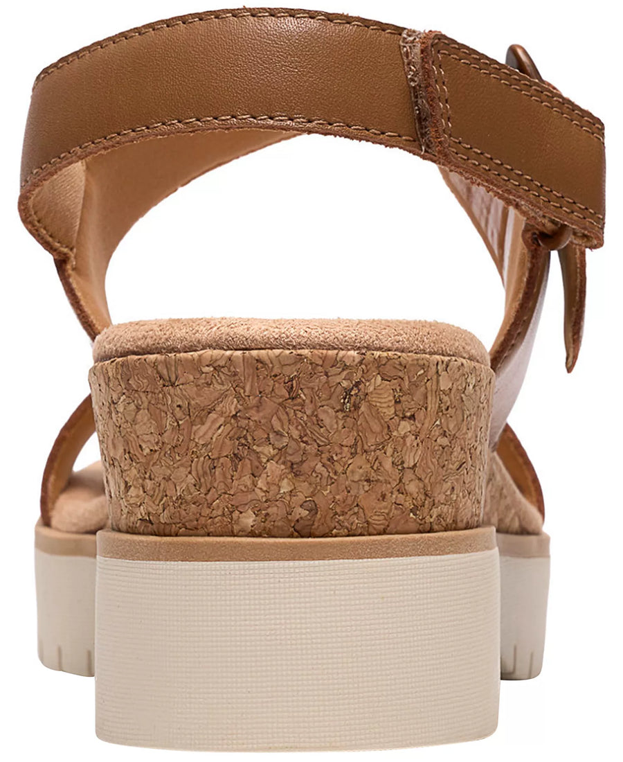Clarks Women's Diaz Rose Round Toe Wedge Sandals
