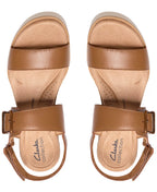 Clarks Women's Diaz Rose Round Toe Wedge Sandals