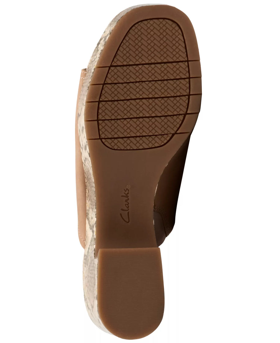 Clarks Collection Women's Nerisa Vine Wedge Sandals