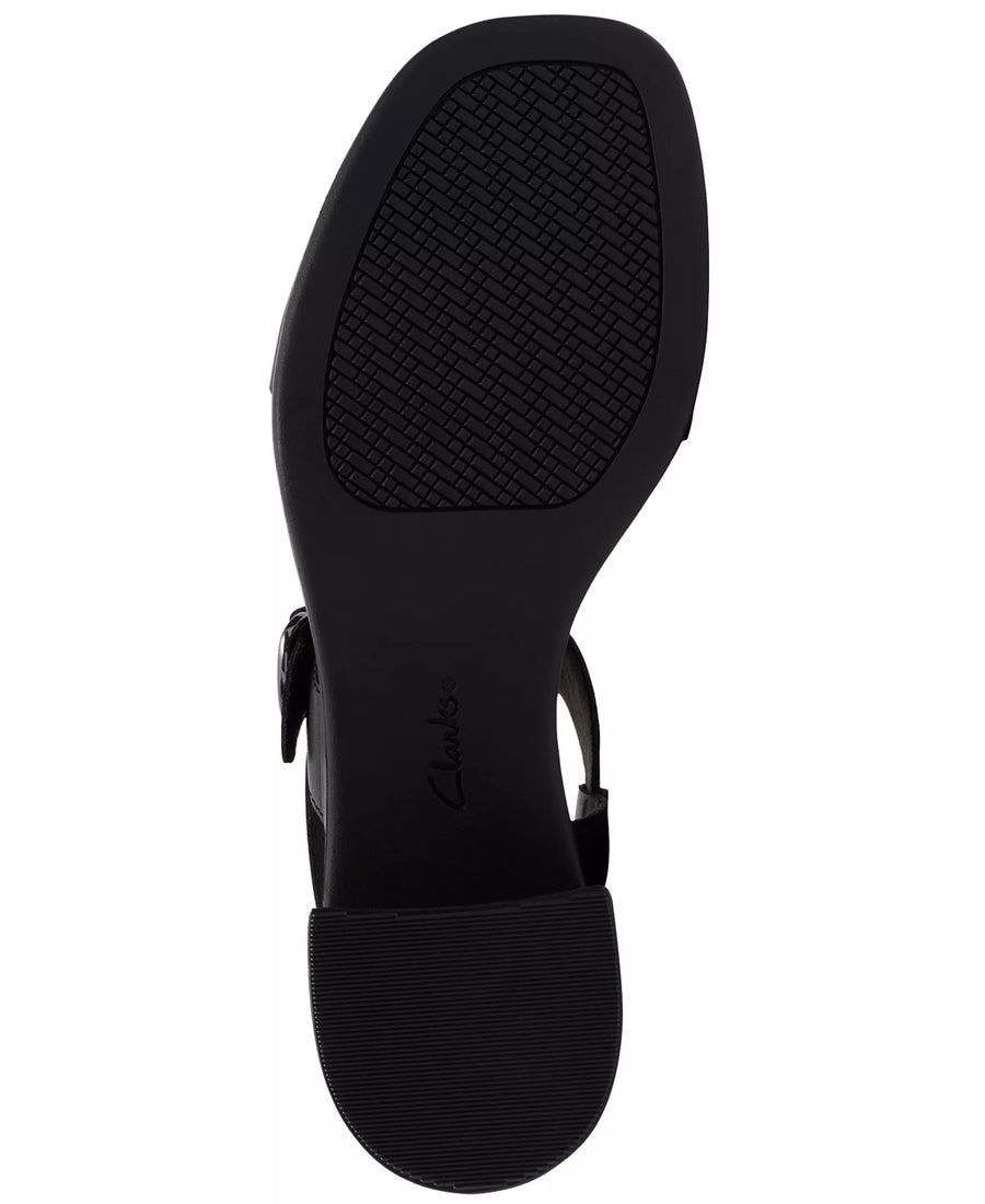Clarks Women's Jaylan Sol Square Toe Dress Sandals