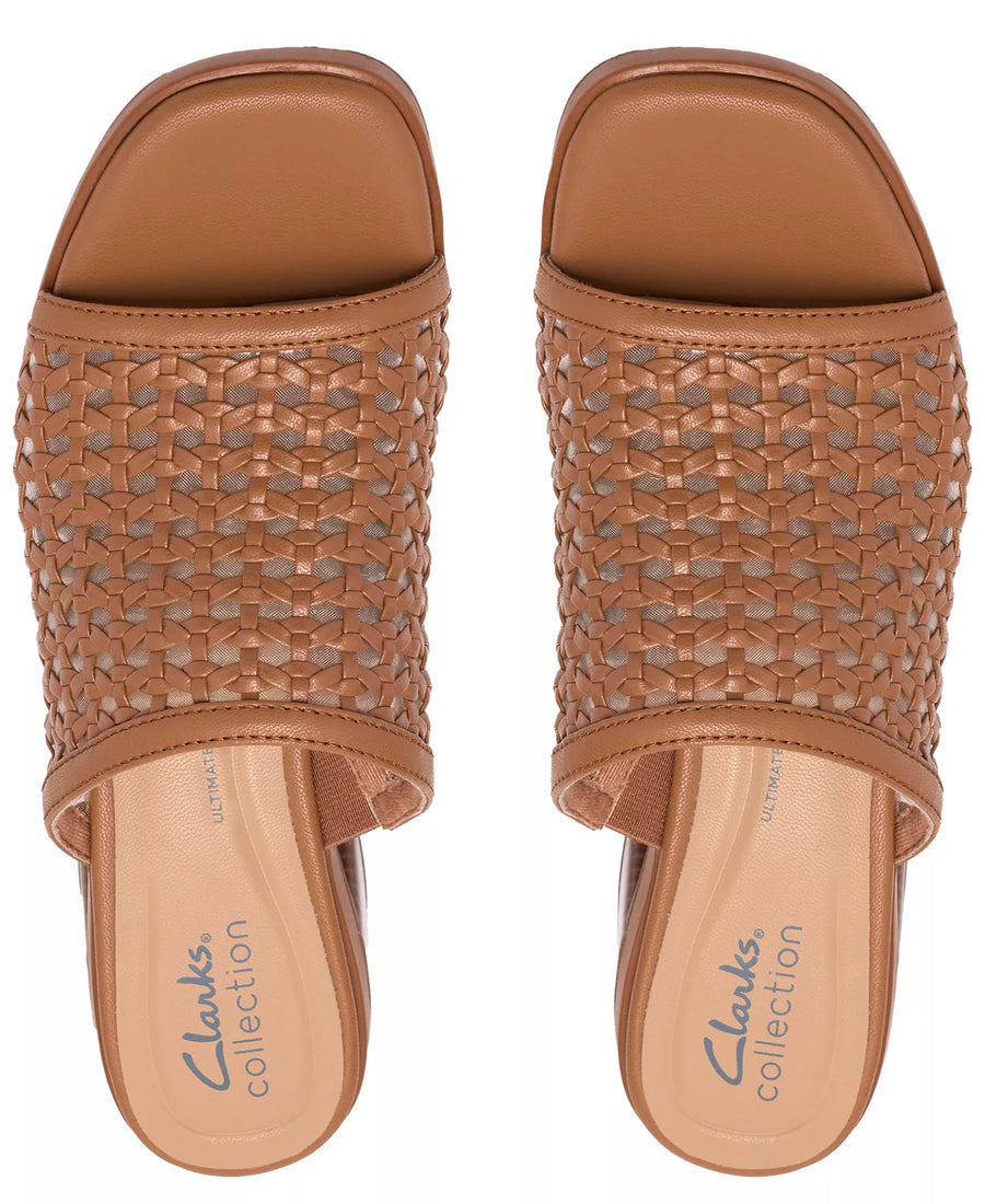 Clarks Women's Jaylan Slide Round Toe Dress Sandals