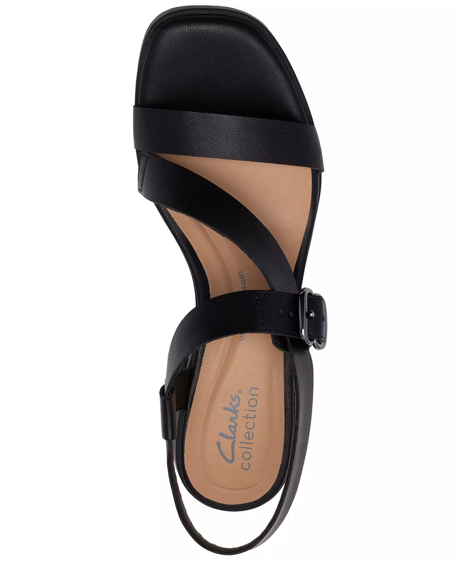 Clarks Women's Jaylan Sol Square Toe Dress Sandals