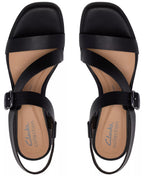 Clarks Women's Jaylan Sol Square Toe Dress Sandals