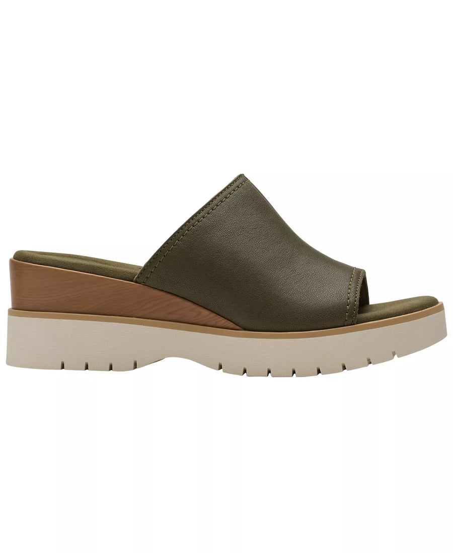 Clarks Women's Diaz Slide Open Toe Wedge Sandals