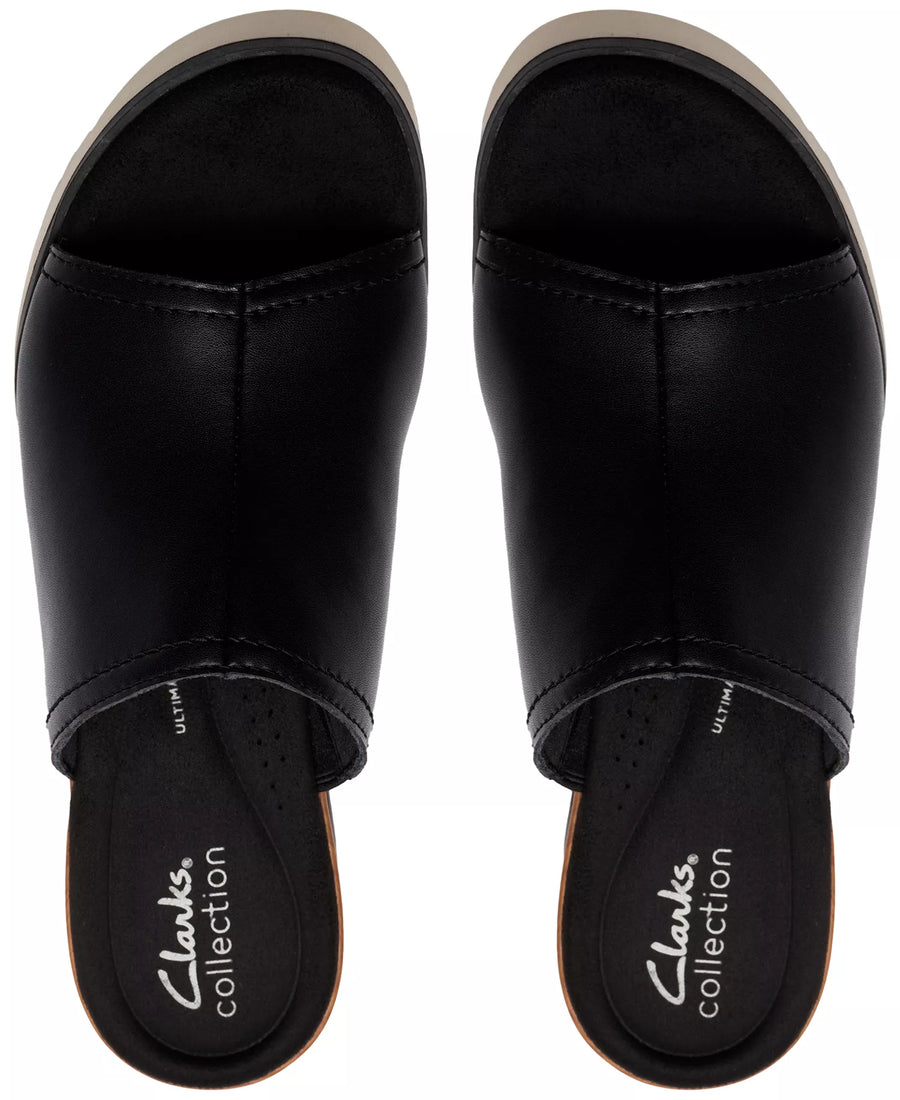 Clarks Women's Diaz Slide Open Toe Wedge Sandals
