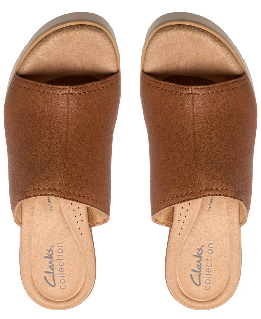 Clarks Women's Diaz Slide Open Toe Wedge Sandals