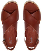 Clarks Women's Diaz Cross Round Toe Wedge Sandals