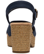 Clarks Women's Nerisa Twist Round Toe Wedge Sandals