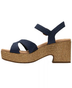 Clarks Women's Nerisa Twist Round Toe Wedge Sandals