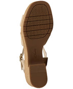 Clarks Women's Nerisa Twist Round Toe Wedge Sandals