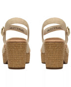 Clarks Women's Nerisa Twist Round Toe Wedge Sandals