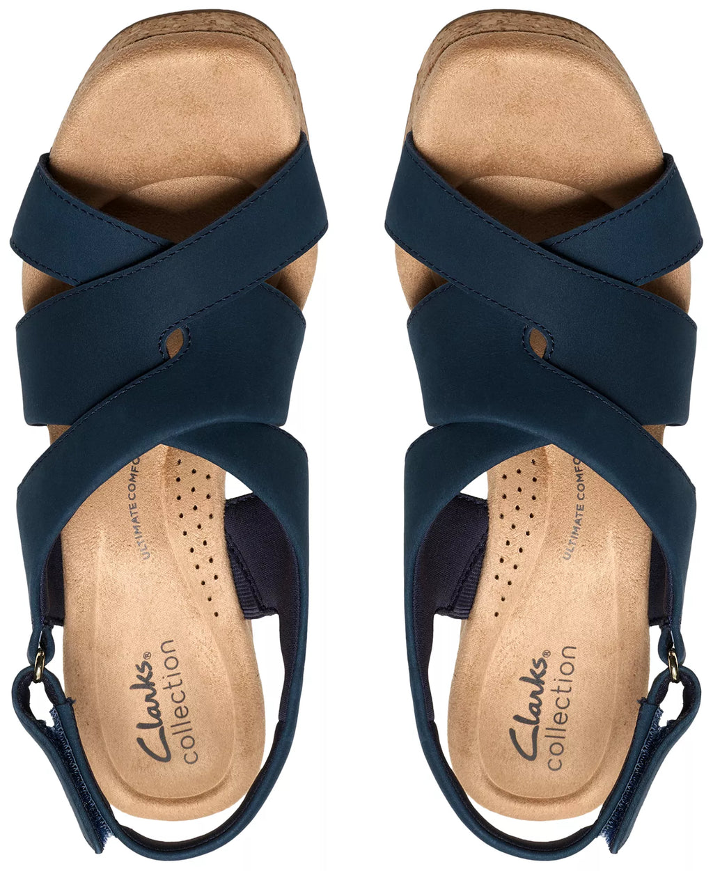 Clarks Women's Nerisa Grace Round Toe Wedge Sandals