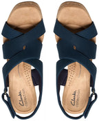 Clarks Women's Nerisa Grace Round Toe Wedge Sandals