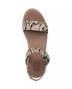 Naturalizer Women's Stella Open Round Toe Buckle Wedge Sandals