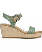 Naturalizer Women's Stella Open Round Toe Buckle Wedge Sandals