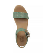 Naturalizer Women's Stella Open Round Toe Buckle Wedge Sandals