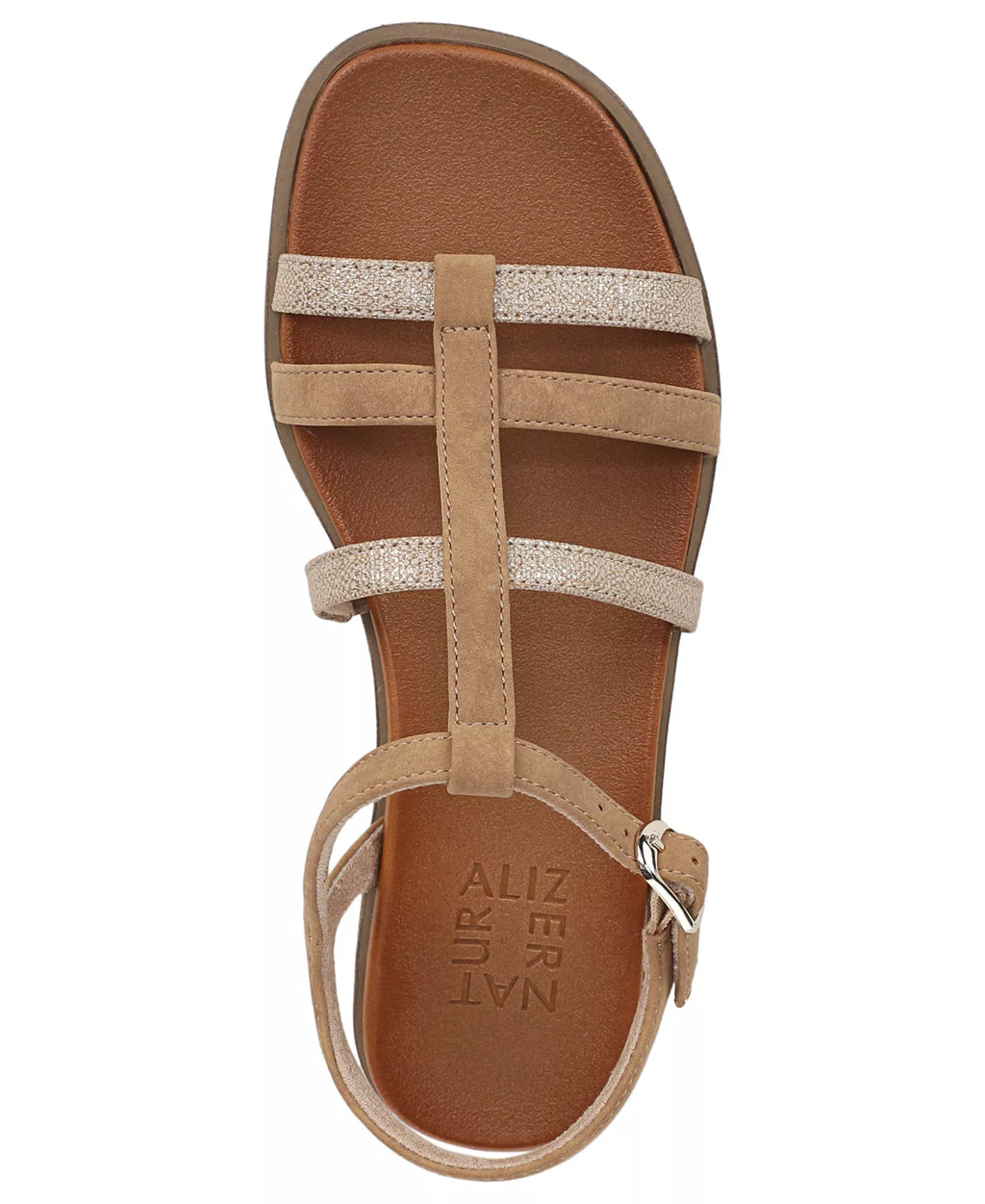 Naturalizer Women's Julia Strappy Flat Sandals