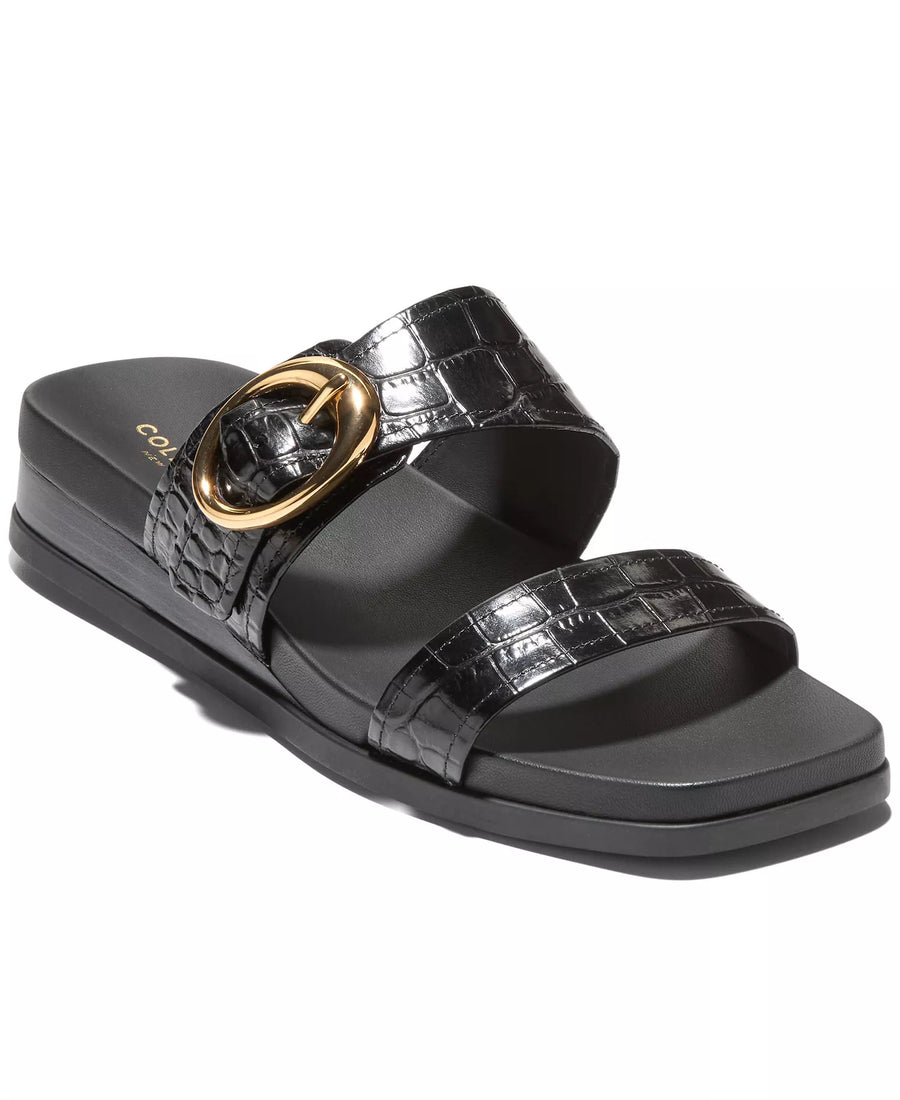 Cole Haan Women's Oaklynn Double Band Slip-On Footbed Sandals