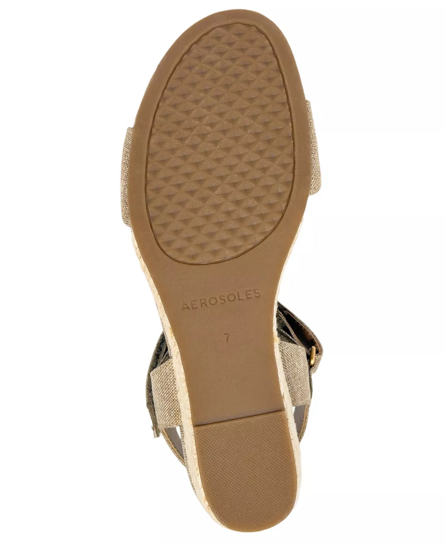 Aerosoles Women's Wel Open Toe Wedge Sandals