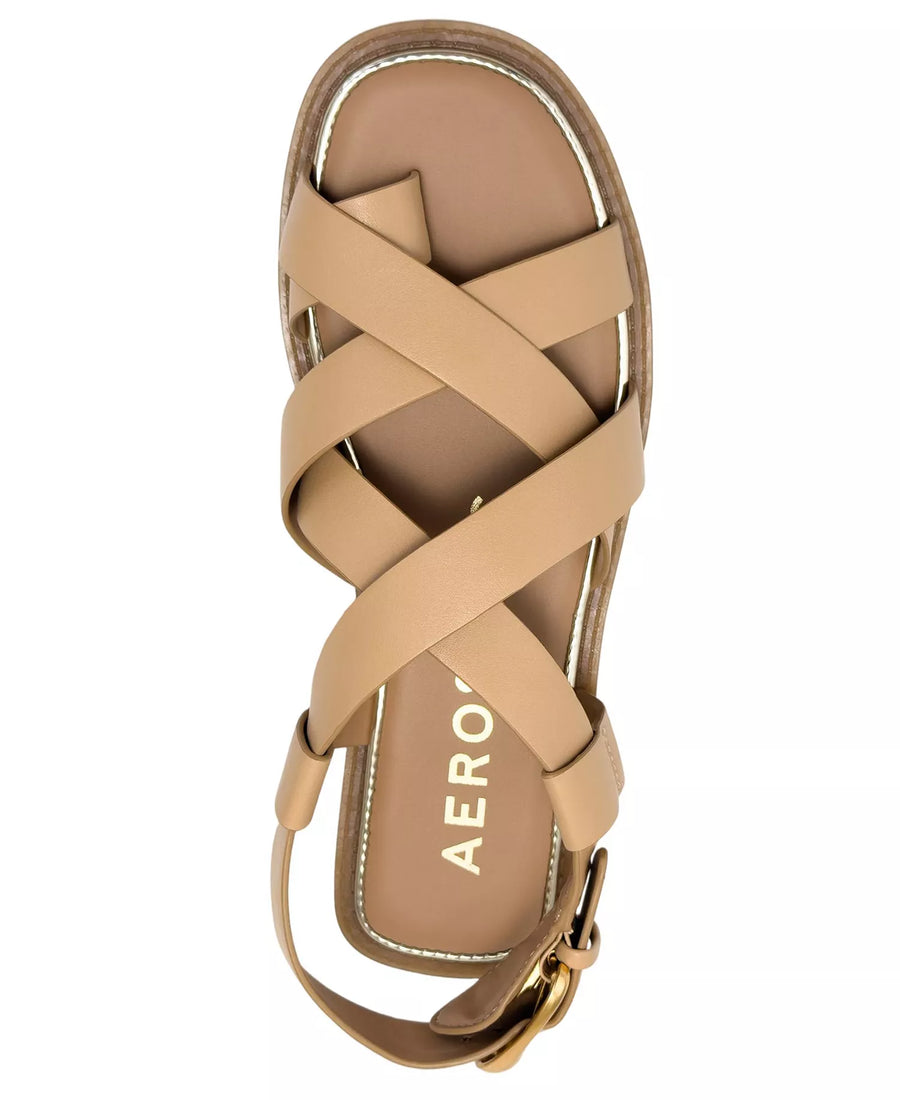 Aerosoles Women's Cargo Open Toe Flat Sandals