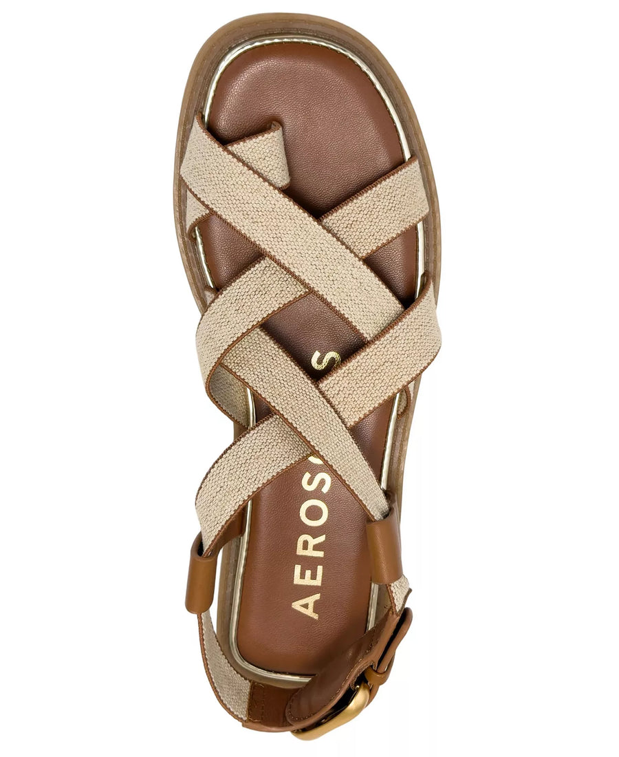 Aerosoles Women's Cargo Open Toe Flat Sandals