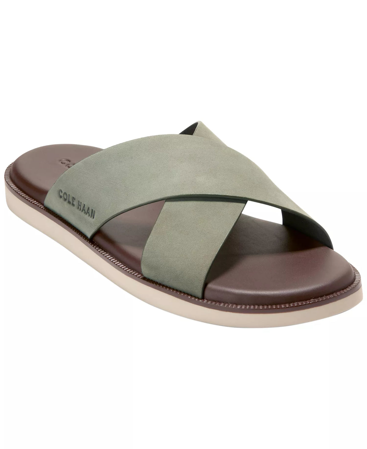 Cole Haan Men's Nantucket Cross Strap Slip-On Slide Sandals