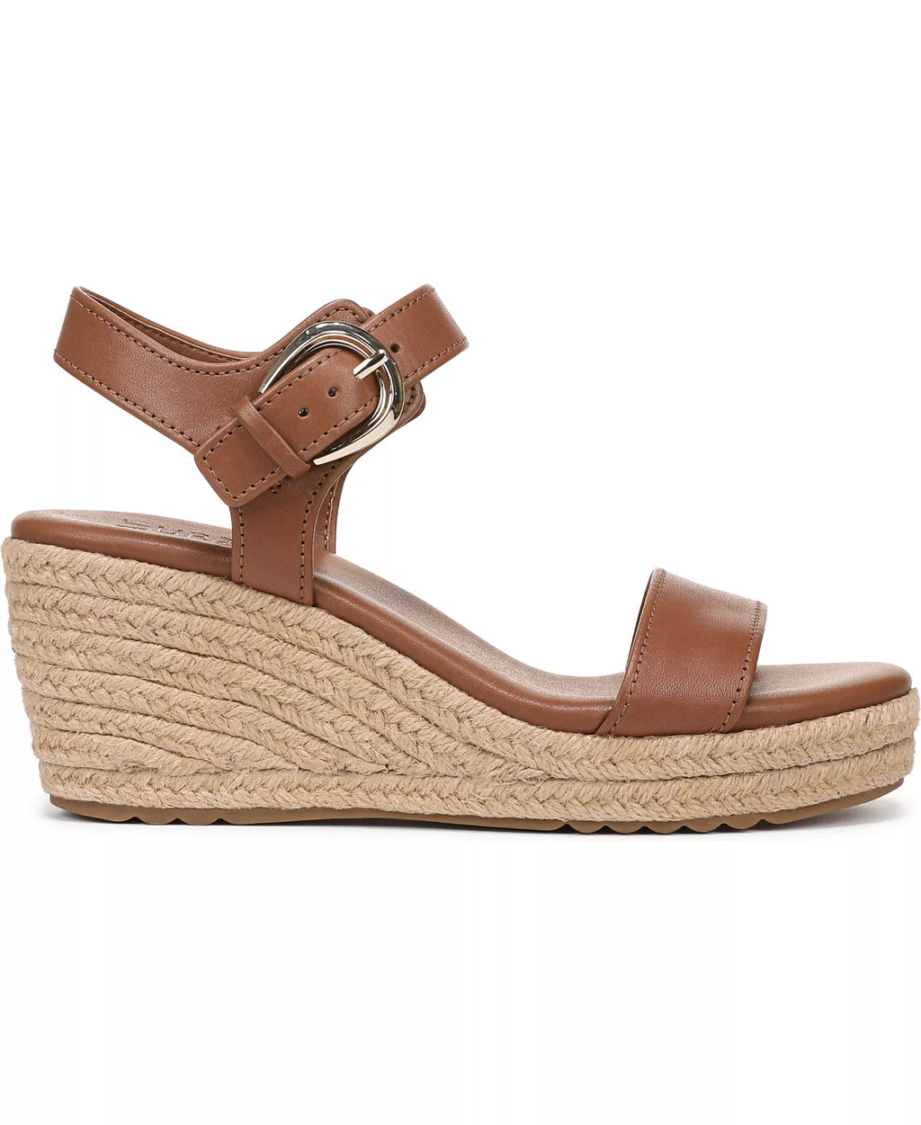 Naturalizer Women's Stella Open Round Toe Buckle Wedge Sandals