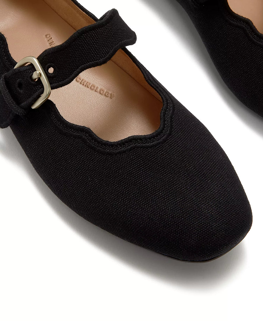 FitFlop Women's Delicato Wave Edge Canvas Mary Jane Flats