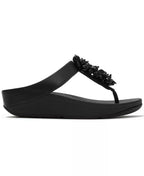 FitFlop Women's Fino Bead Cluster Toe Post Slip-On Sandals