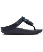 FitFlop Women's Fino Bead Cluster Toe Post Slip-On Sandals