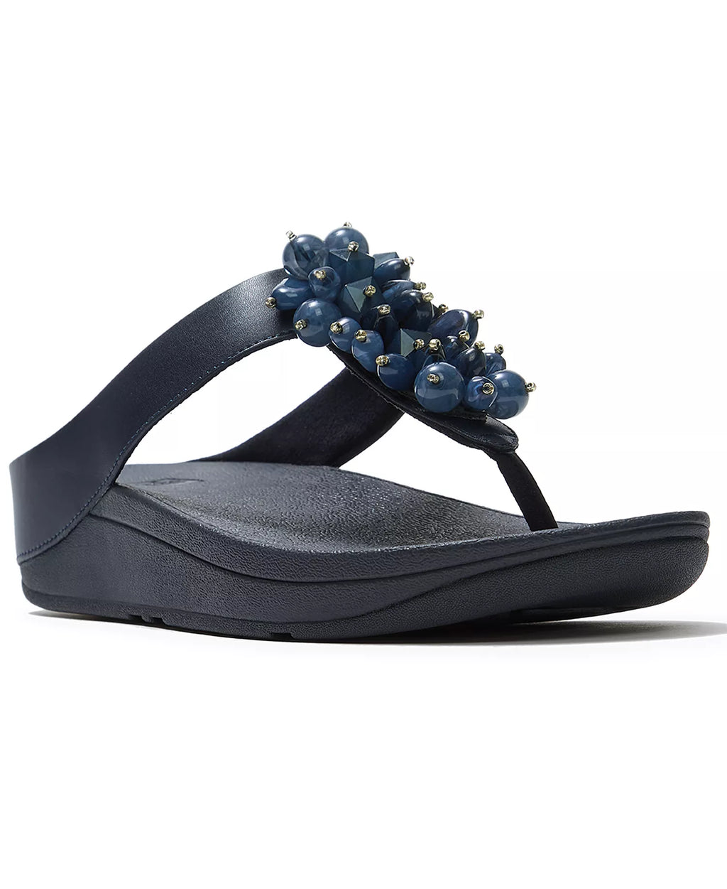 FitFlop Women's Fino Bead Cluster Toe Post Slip-On Sandals